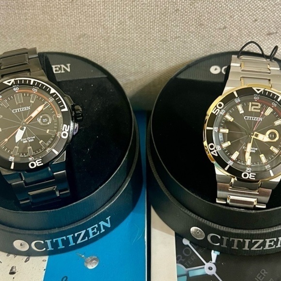 Citizen Other - Citizen Endeavor Date Two Tone Designer Classic Men’s Watch